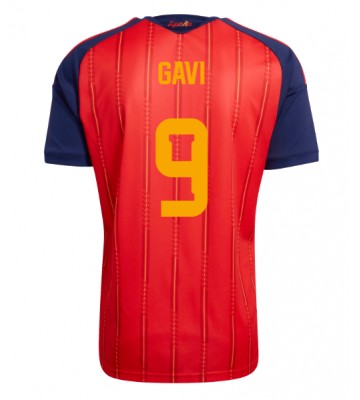 Spanien Paez Gavi #9 Hjemmebanetrøje VM 2026 Kortærmet